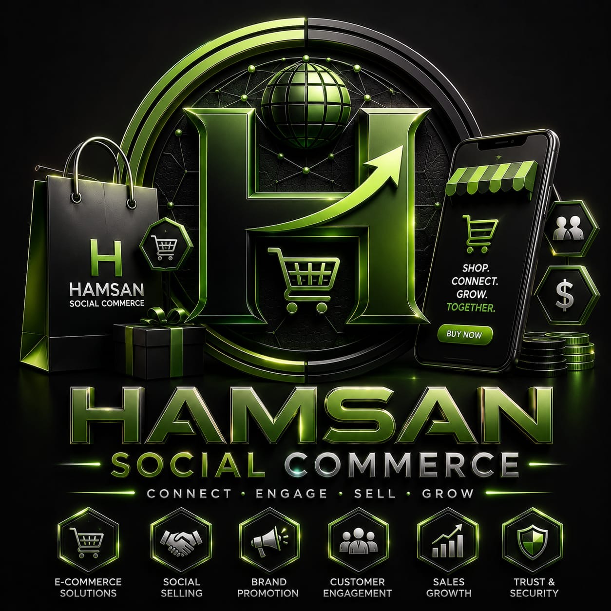 HAMSAN Social Commerce Logo