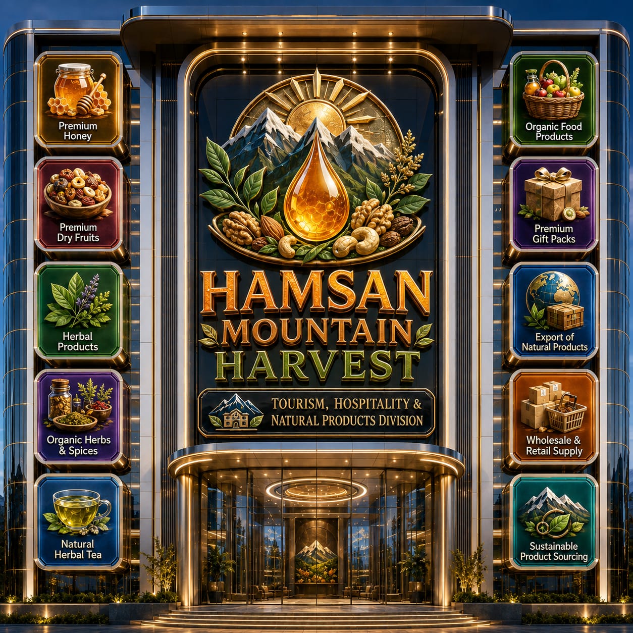 HAMSAN Mountain Harvest Logo