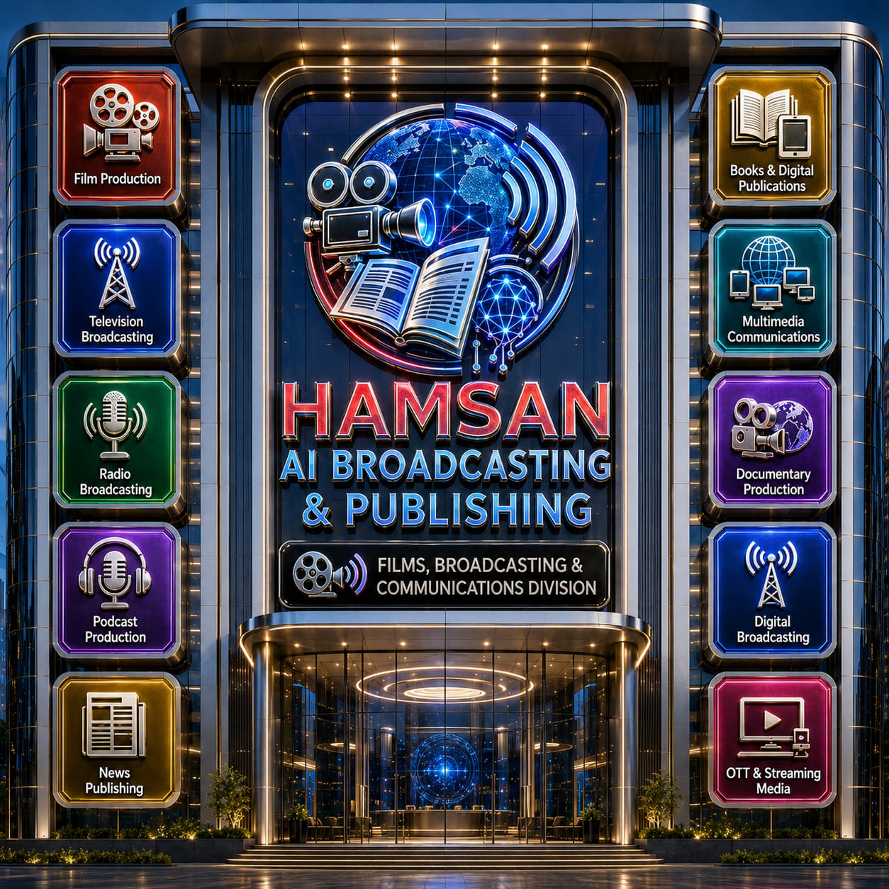 HAMSAN Broadcasting & Publishing Logo