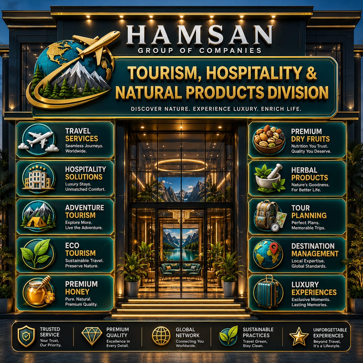 HAMSAN Tourism & Hospitality Logo