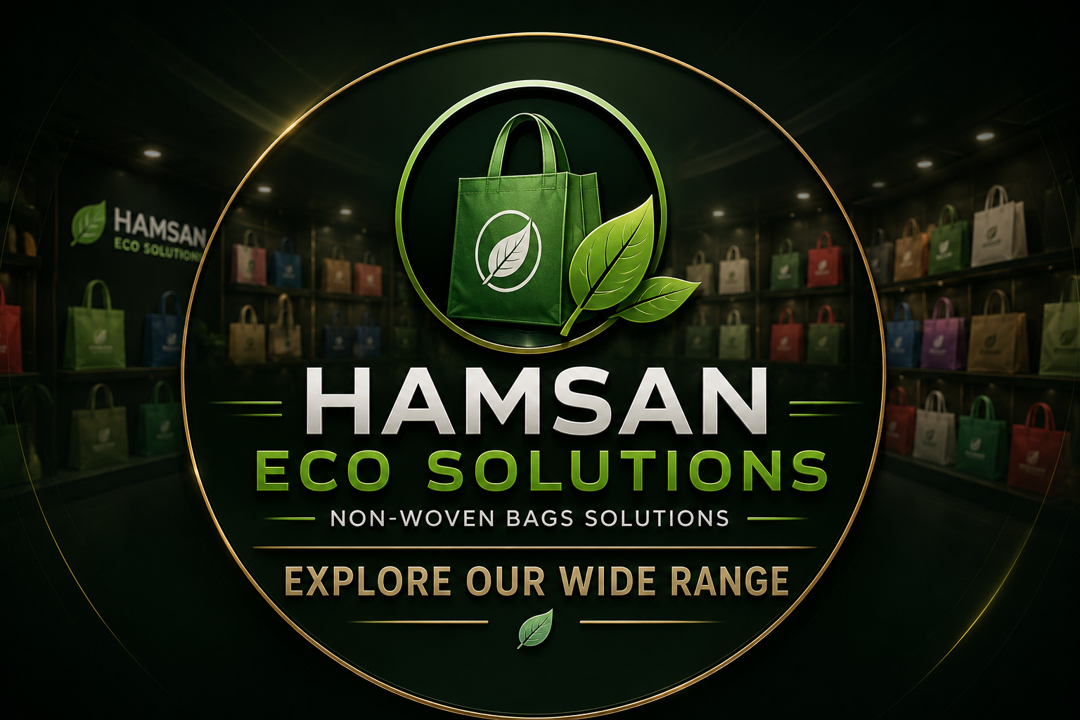 Custom Printed Bags Display