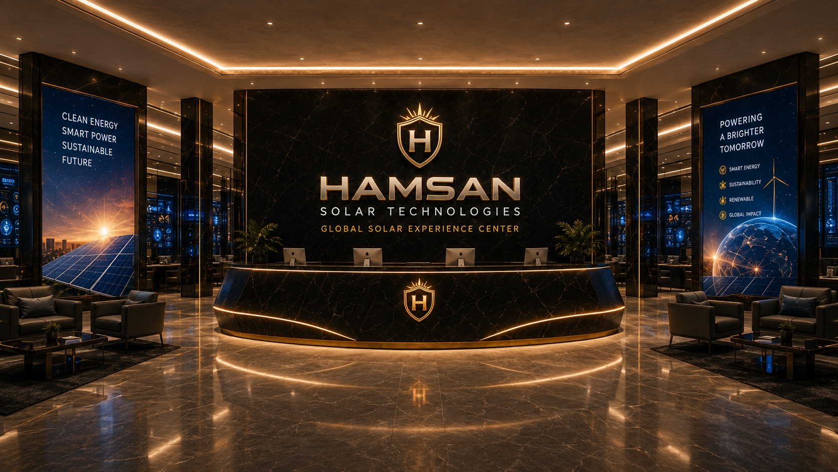 HAMSAN Solar Technologies Global Solar Experience Center reception