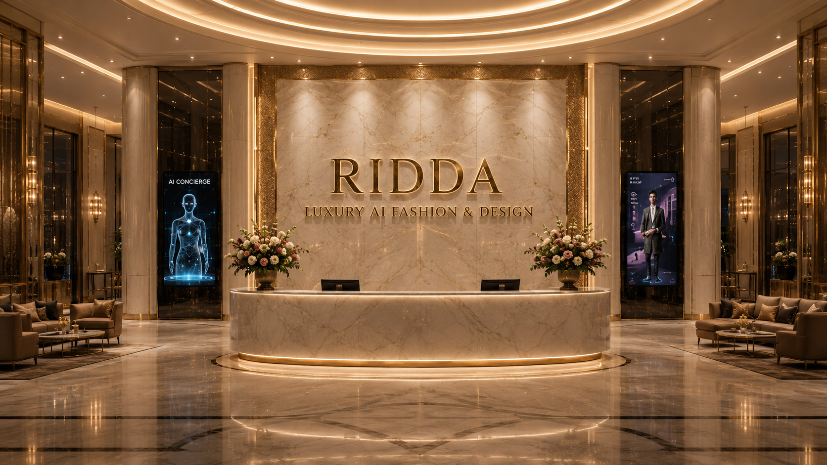 RIDDA Luxury AI Fashion and Design reception